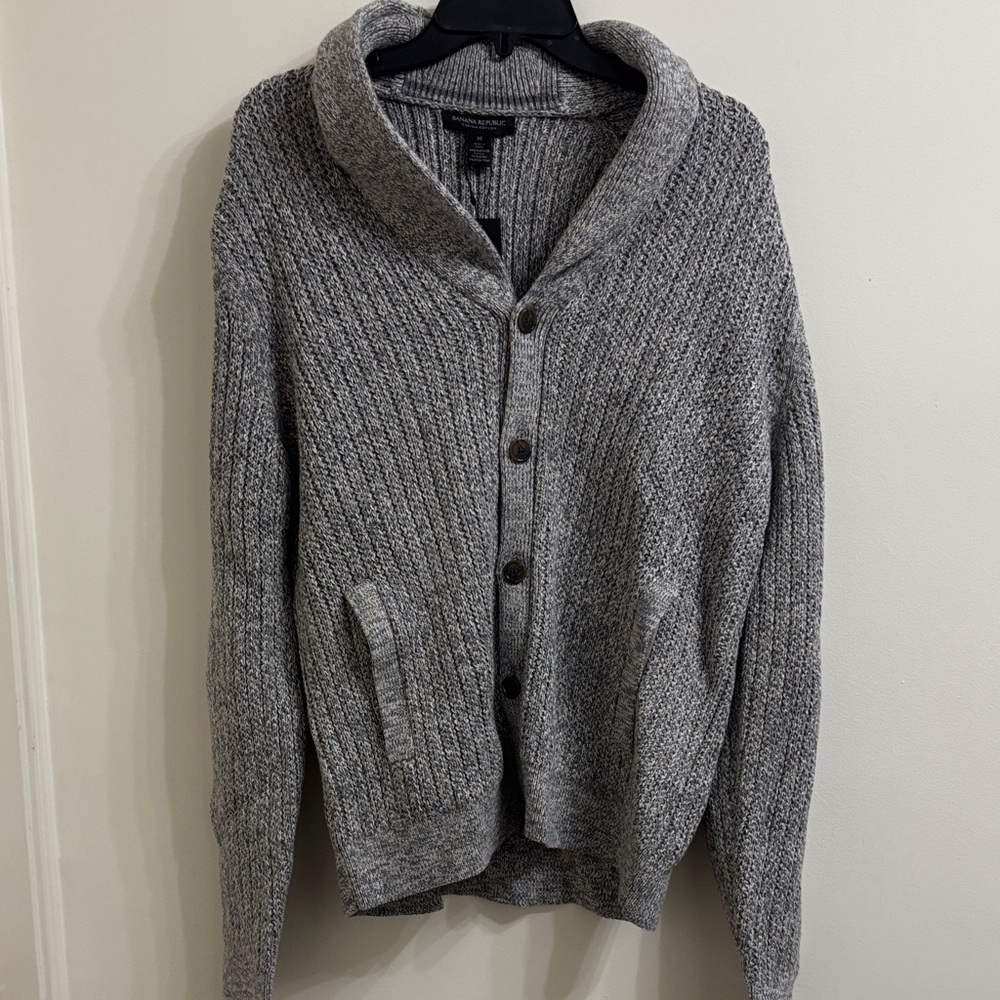 Banana Republic Charcoal Men's Cardigan